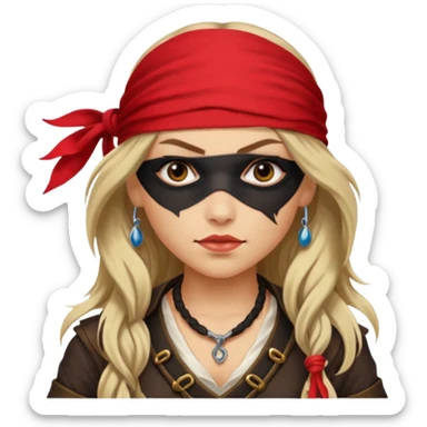 Une Princesse Pirates rebelles et t belle sticker
