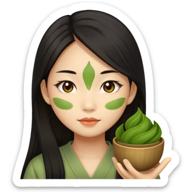 Matcha girl sticker