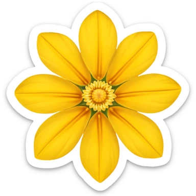 Texas yellow star flower  sticker