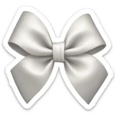 white bow sticker