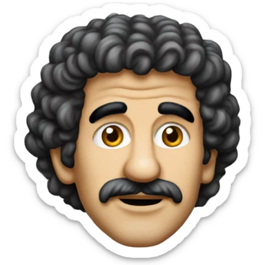 Uomo stanco che zappa la terra sticker