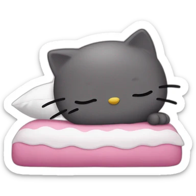 Hello kitty sleeps sticker