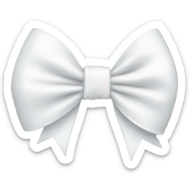 white bow sticker