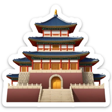 South Korea 
Gyeongbokgung Palace castle sticker