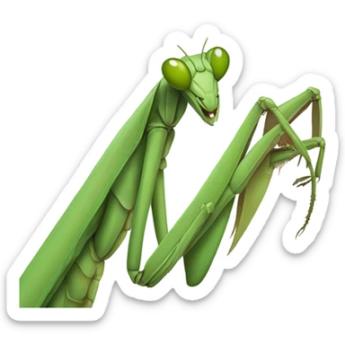 Praying mantis sticker