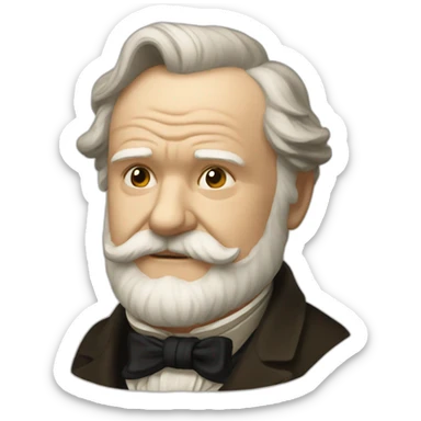 victor hugo sticker