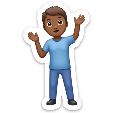 ours debout humain sticker