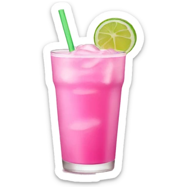 Pink drinks sticker
