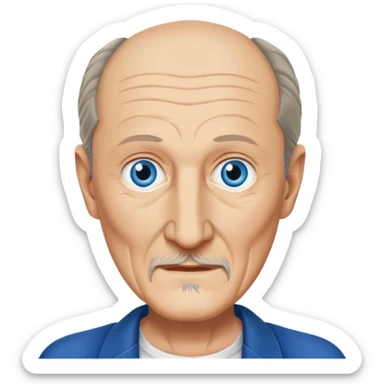 Robert Englund with blue eyes sticker