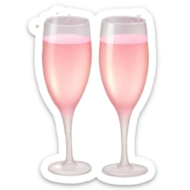Pink champagne  sticker