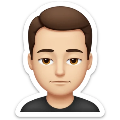 cocky smirk eyes closed sticker