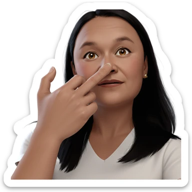 realistic portrait of girl sticker