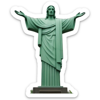 christ redeemer sticker