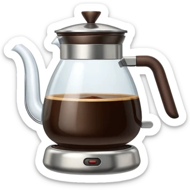 filter coffee pot sticker