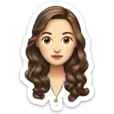 Blair waldorf long hair sticker