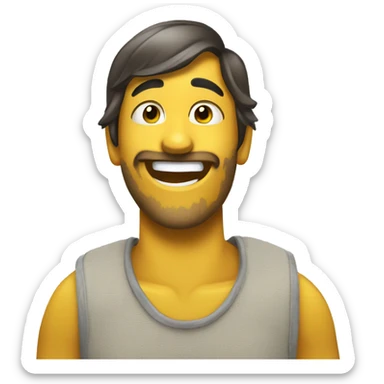 Plátano sonriendo  sticker