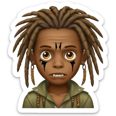 make a brown zumbi boy sticker