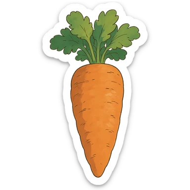 ghibli style carrot sticker