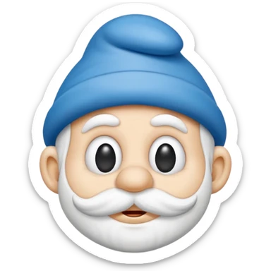 papa smurf  sticker