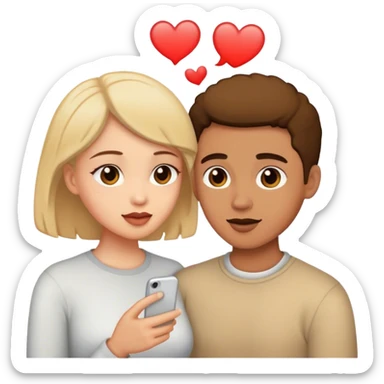 couple talking romantic  sticker