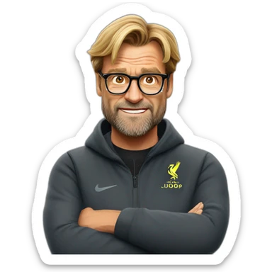 Jurgen Klopp shrug sticker