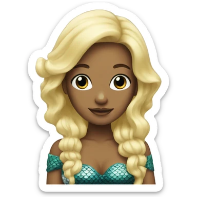 Blonde mermaid  sticker