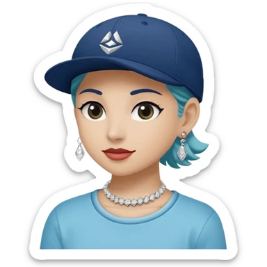 🥷🏻 crea un emojin de como el que está ay pero con gorra marca adida y un collar de diamantes ponle tatuaje en la cara y en la boca ponle brazos qué sea onbre y que se parezca ah este emojin🥷🏻🥷🏻🥷🏻 sticker