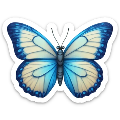 Blue butterfly  sticker