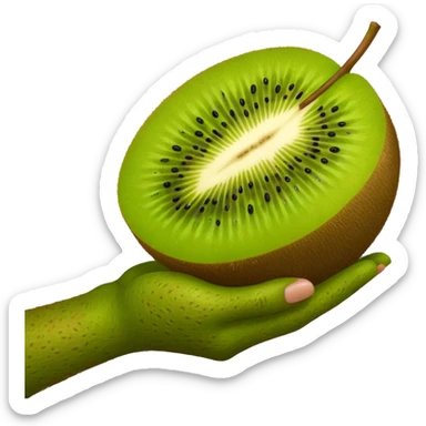 Kiwi skin hand sticker