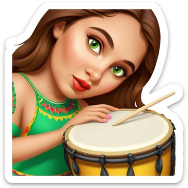 Festive Drummer sticker