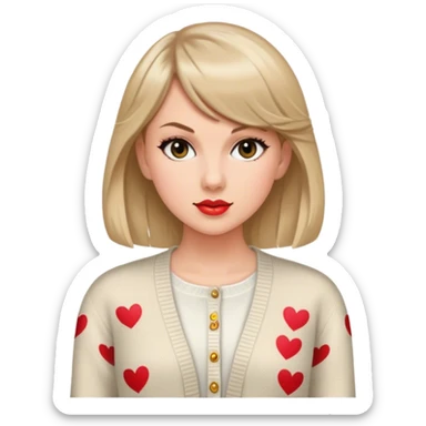 Taylor swift cardigan  sticker