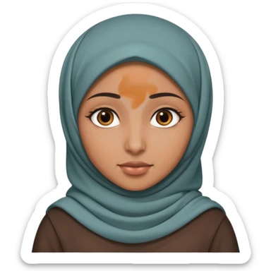 arab GIRL with hijab half body sticker