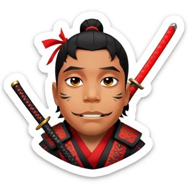 Daring Samurai sticker