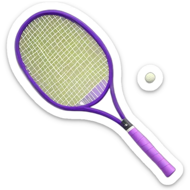 Raquette de badminton violette sticker