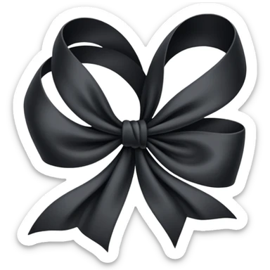 🎗️ this ribbon just one turn for honouring dead people but black sticker