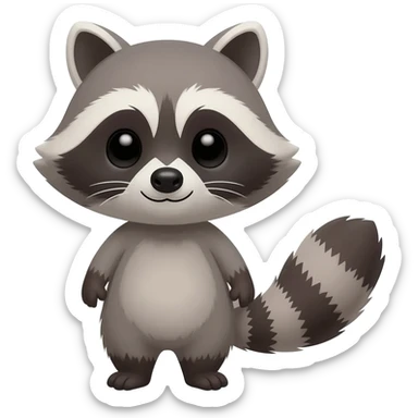 Cute Raccoon sticker