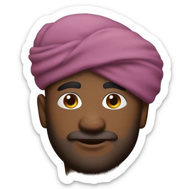 turban big man   sticker