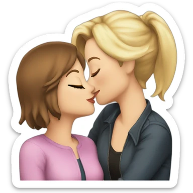 Lana Lang kissing Chloe Sullivan sticker