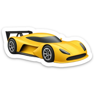 racecar side view sticker