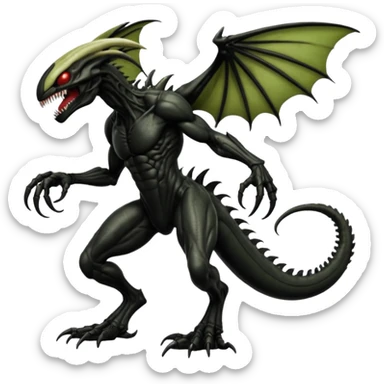 Venom-Xenomorph-Darkrai-Scyther-fusion, full body sticker