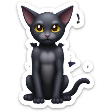 Dark-type-Psychic-type-Fakémon-Bat-Cat full body sticker