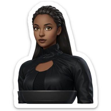 dark beauty in focus sticker