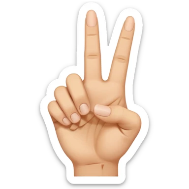 yvl hand sign with middle finger up  sticker