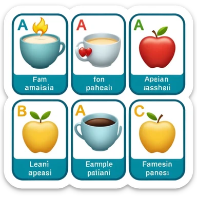 Aphasia patient cards sticker