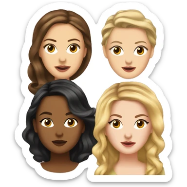 Blair and Serena gossip girl sticker