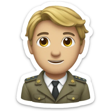 Un bien con fondo azul sticker