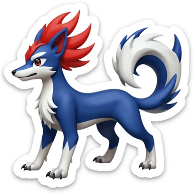 Koraidon-Lycanroc(midnight form)-Lugia-fusion  sticker