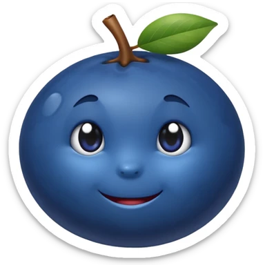 blueberry sticker