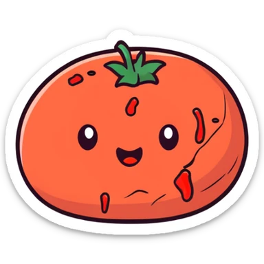 Bloody killer potato sticker