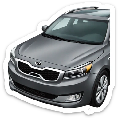 Gray Kia k5 car  sticker